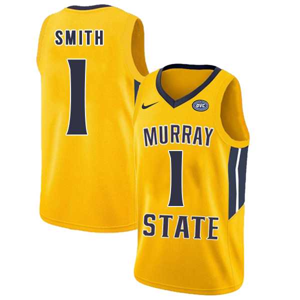 Murray State Racers 1 DaQuan Smith Yellow College Basketball Jersey Dzhi,We sell and wholesale Murray State Racers 1 DaQuan Smith Yellow College Basketball Jersey Dzhi on line form chian!
